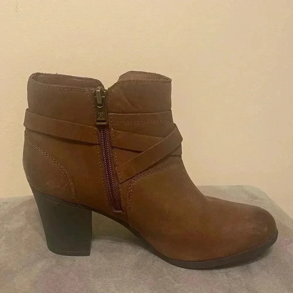 ROCKPORT Trutech Leather Booties Size 8.5 - Picture 6 of 12